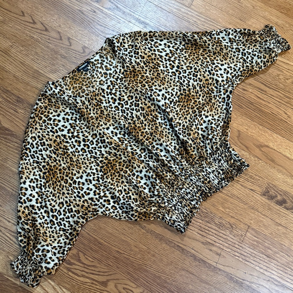 Express Leopard Print Top